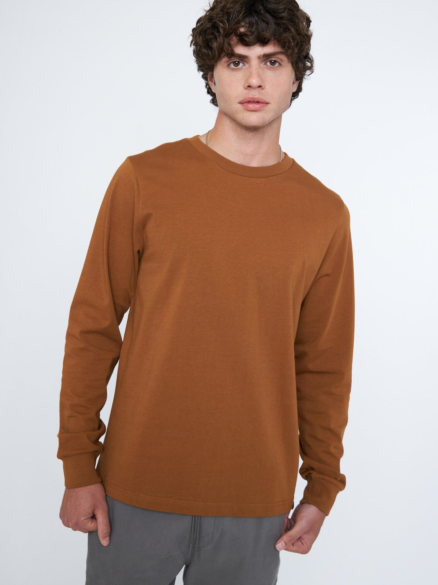 Classic Cotton Crewneck Long Sleeve