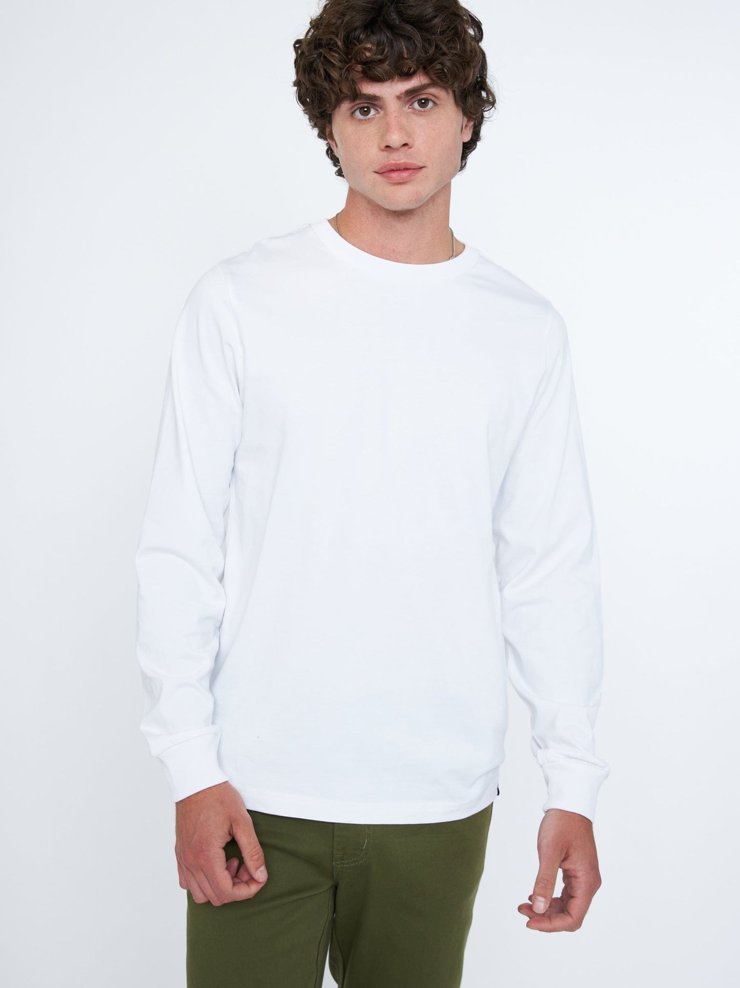 Classic Cotton Crewneck Long Sleeve