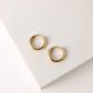 Lover's Tempo Accessories Gold Plated Bea Hoop Earrings 15mm