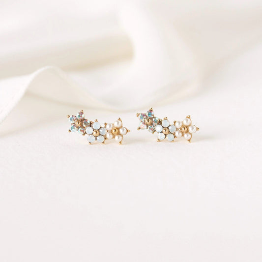 LOVER'S TEMPO - Floral Climber Earrings