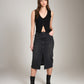 TAILOR MADE - Seville Denim Midi Pencil Zip Skirt - Washed Black