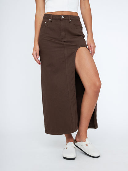 Side Slit Maxi Skirt